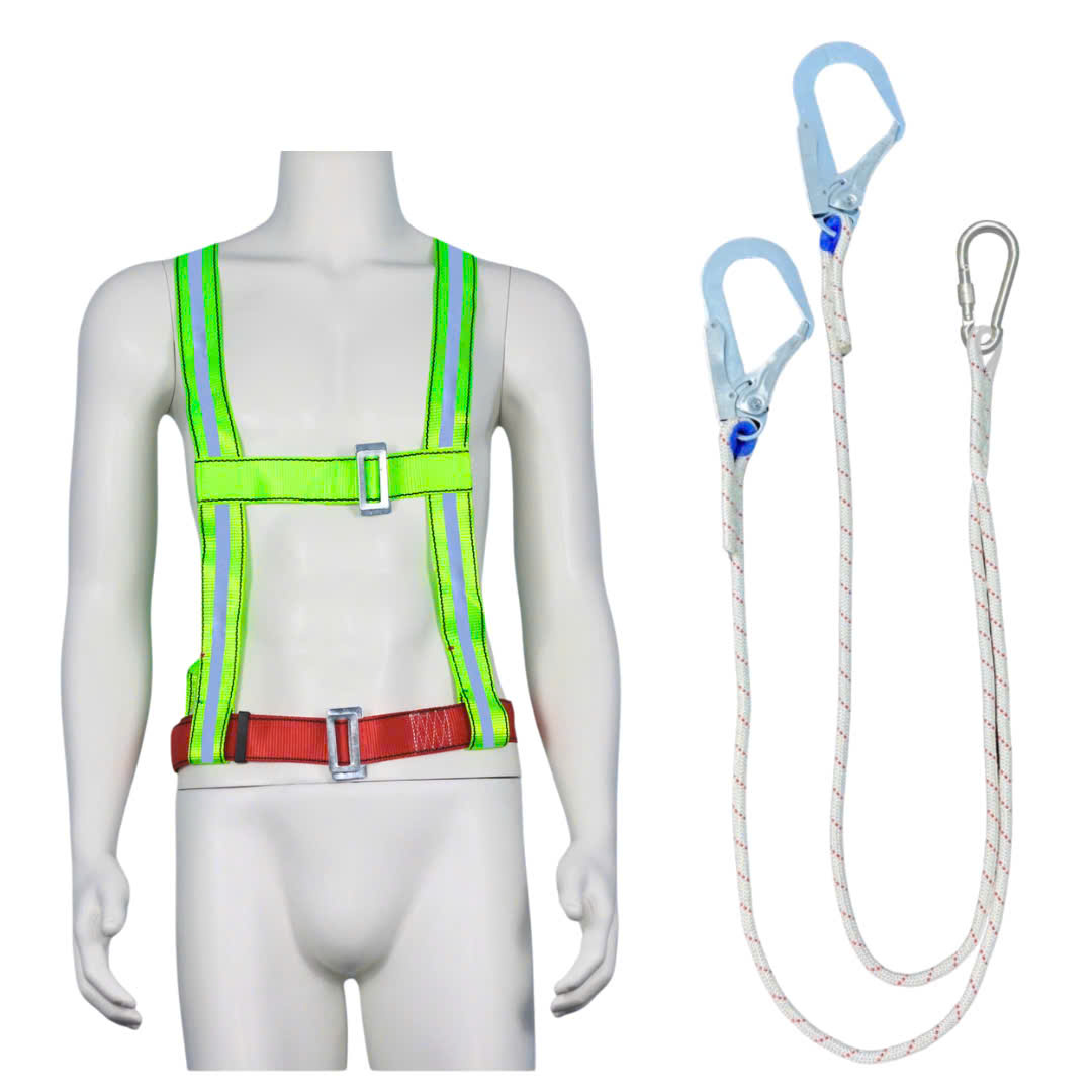 M6 - Dây đai bán thân 2 móc sắt dây thừng