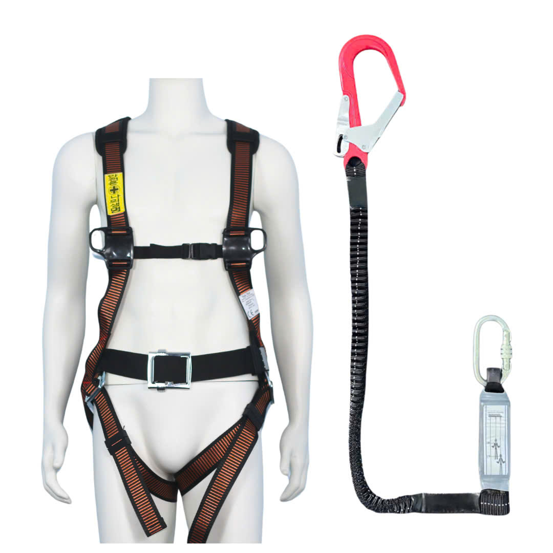 AVD1 - Dây đai toàn thân HQ khóa vuông có đệm hông túi 1 móc nhôm dây thun đàn hồi giảm xóc 