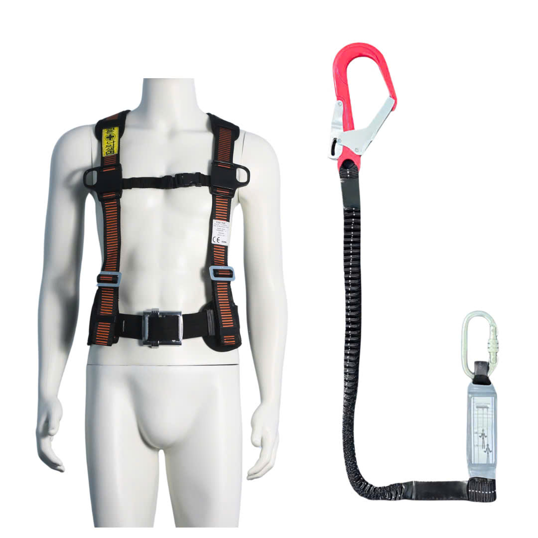 EVD1 - Dây đai bán thân HQ khóa vuông có đệm hông túi 1 móc nhôm dây thun đàn hồi đen giảm xóc