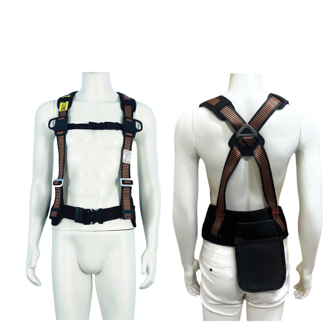 EBD - Áo dây đai bán thân HQ khóa bấm có đệm hông túi