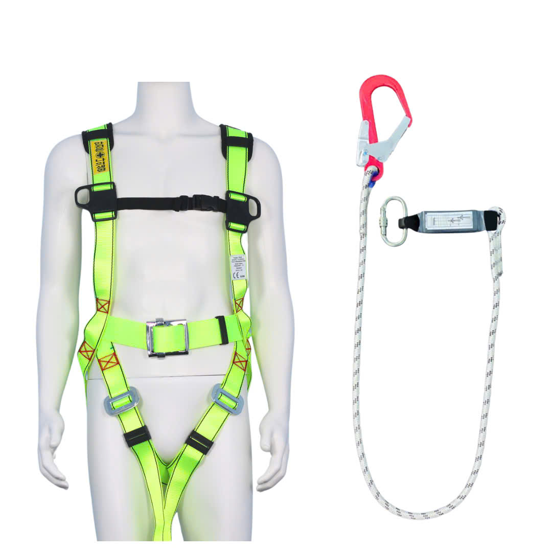 BV7 - Dây đai toàn thân vàng chanh khóa vuông 1 móc nhôm dây thừng giảm xóc