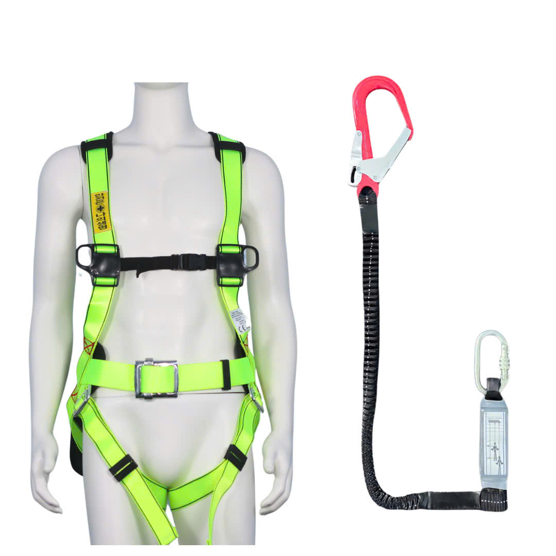 BVD1 - Dây đai toàn thân vàng chanh khóa vuông có đệm hông túi 1 móc nhôm dây thun đàn hồi đen giảm xóc