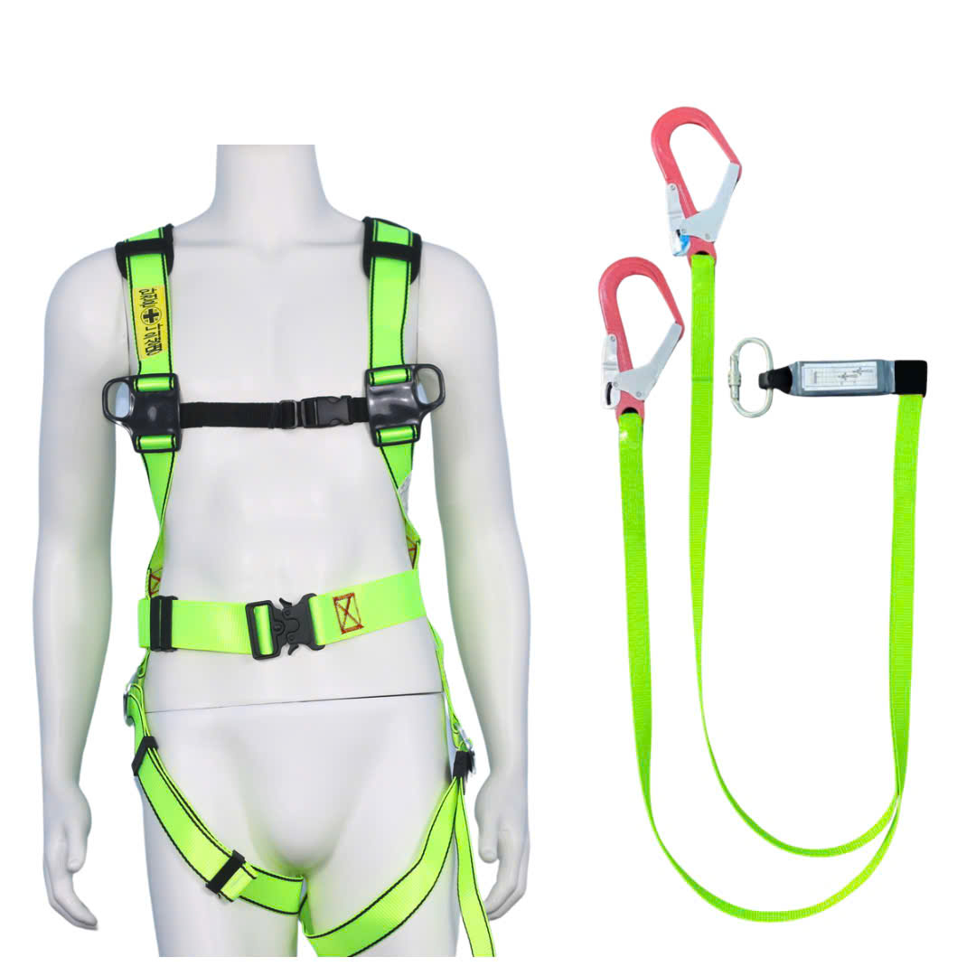 BBD4 - Dây đai toàn thân vàng chanh khóa bấm có đệm hông túi 2 móc nhôm dây vàng chanh giảm xóc