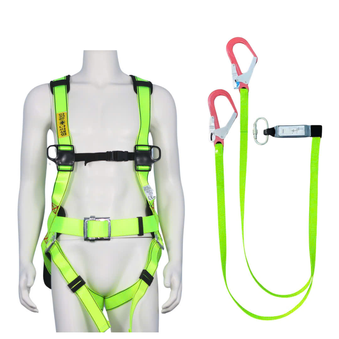 BVD4 - Dây đai toàn thân vàng chanh khóa vuông có đệm hông túi 2 móc nhôm dây vàng chanh giảm xóc