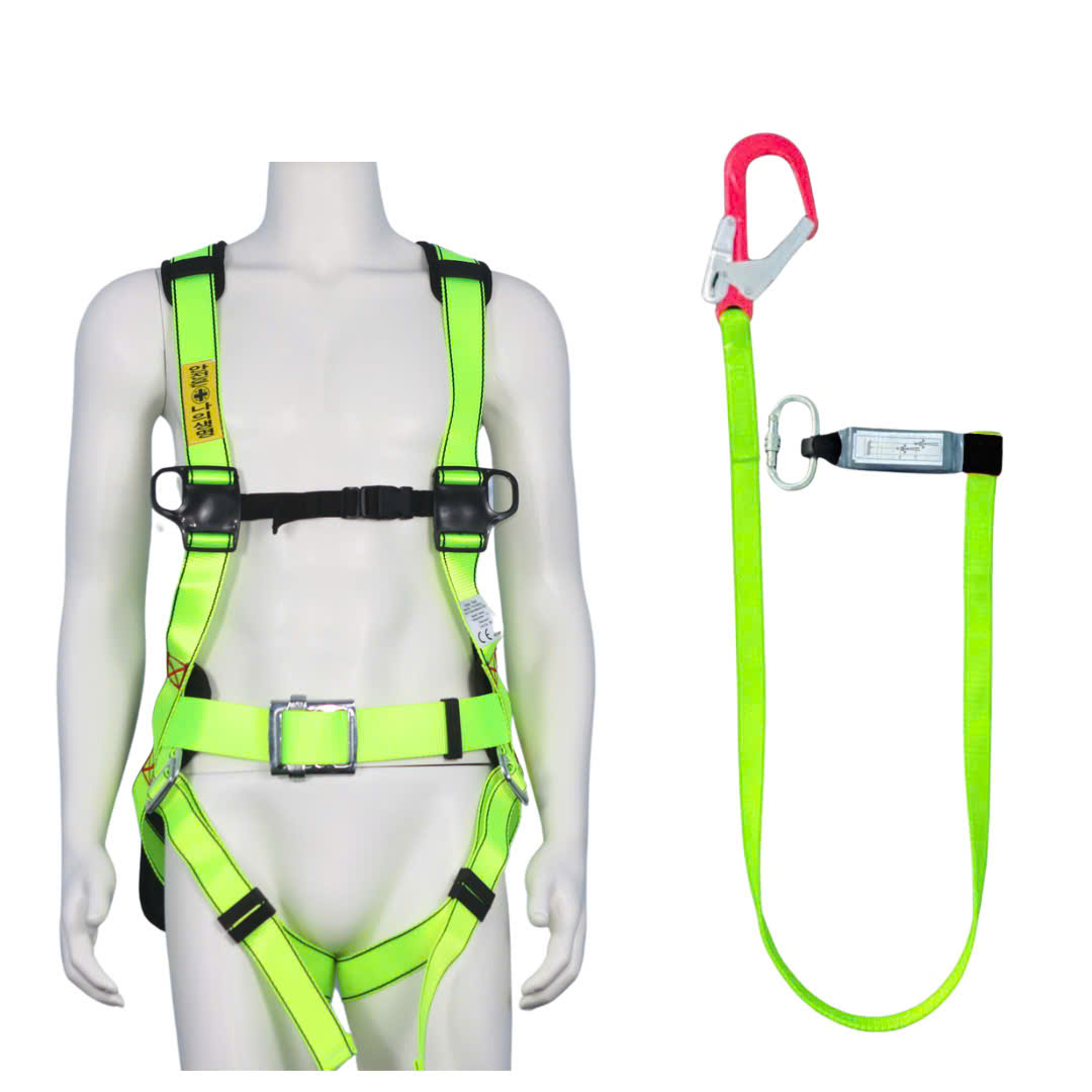 BVD3 - Dây đai toàn thân vàng chanh khóa vuông có đệm hông túi 1 móc nhôm dây vàng chanh giảm xóc