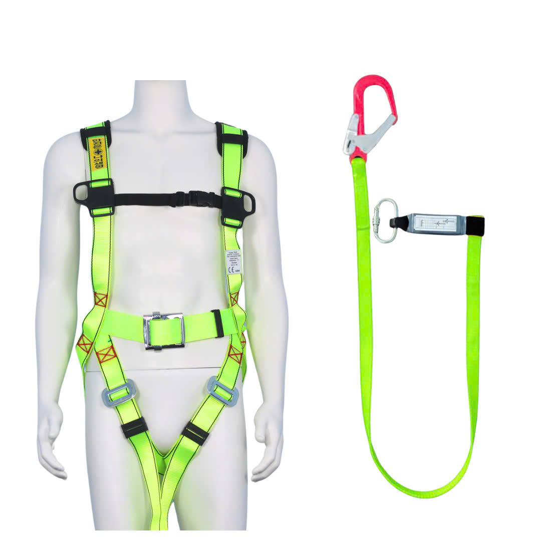 BV3 - Dây đai toàn thân vàng chanh khóa vuông 1 móc nhôm dây vàng chanh giảm xóc