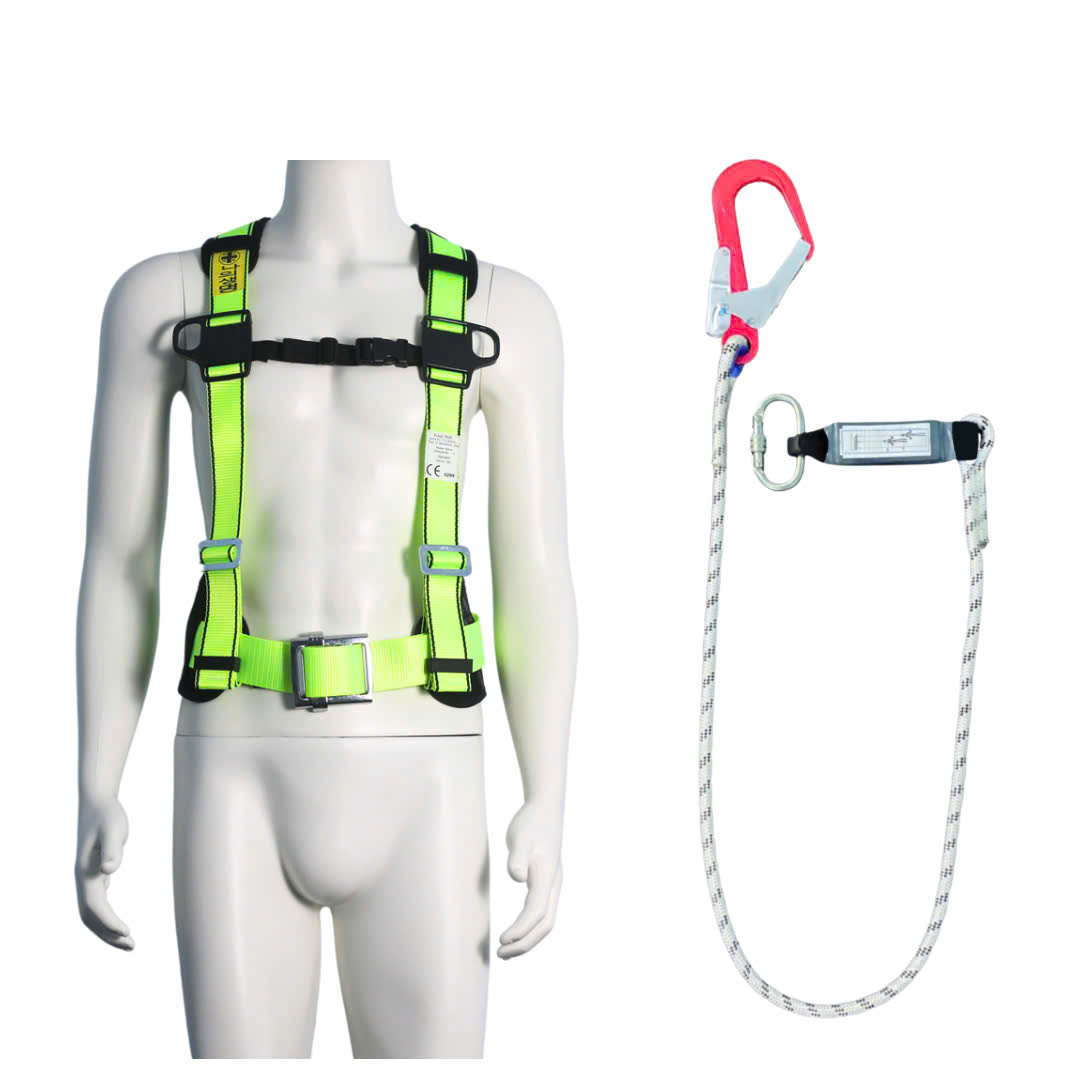 CV7 - Dây đai bán thân vàng chanh khóa vuông 1 móc nhôm dây thừng giảm xóc