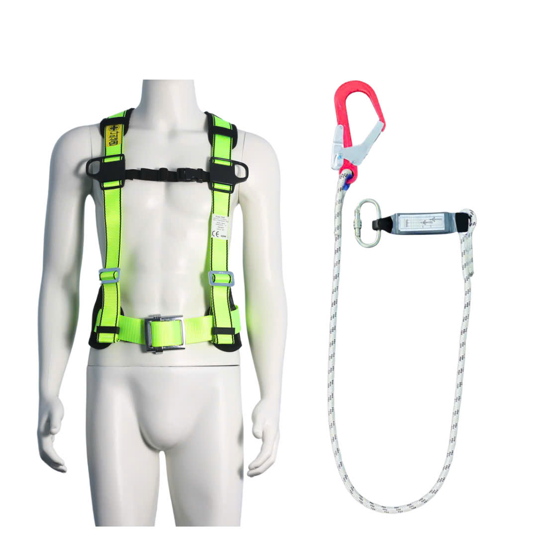 CVD7 - Dây đai bán thân vàng chanh khóa vuông có đệm hông túi 1 móc nhôm dây thừng giảm xóc