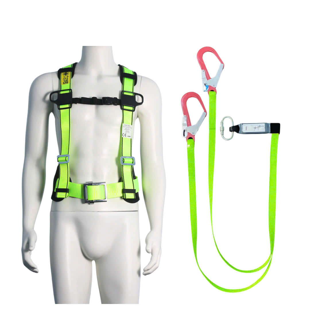 CVD4 - Dây đai bán thân vàng chanh khóa vuông có đệm hông túi 2 móc nhôm dây vàng chanh giảm xóc