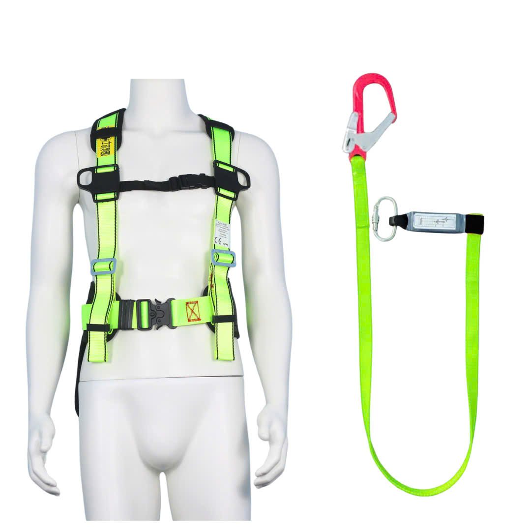 CBD3 - Dây đai bán thân vàng chanh khóa bấm có đệm hông túi 1 móc nhôm dây vàng chanh giảm xóc