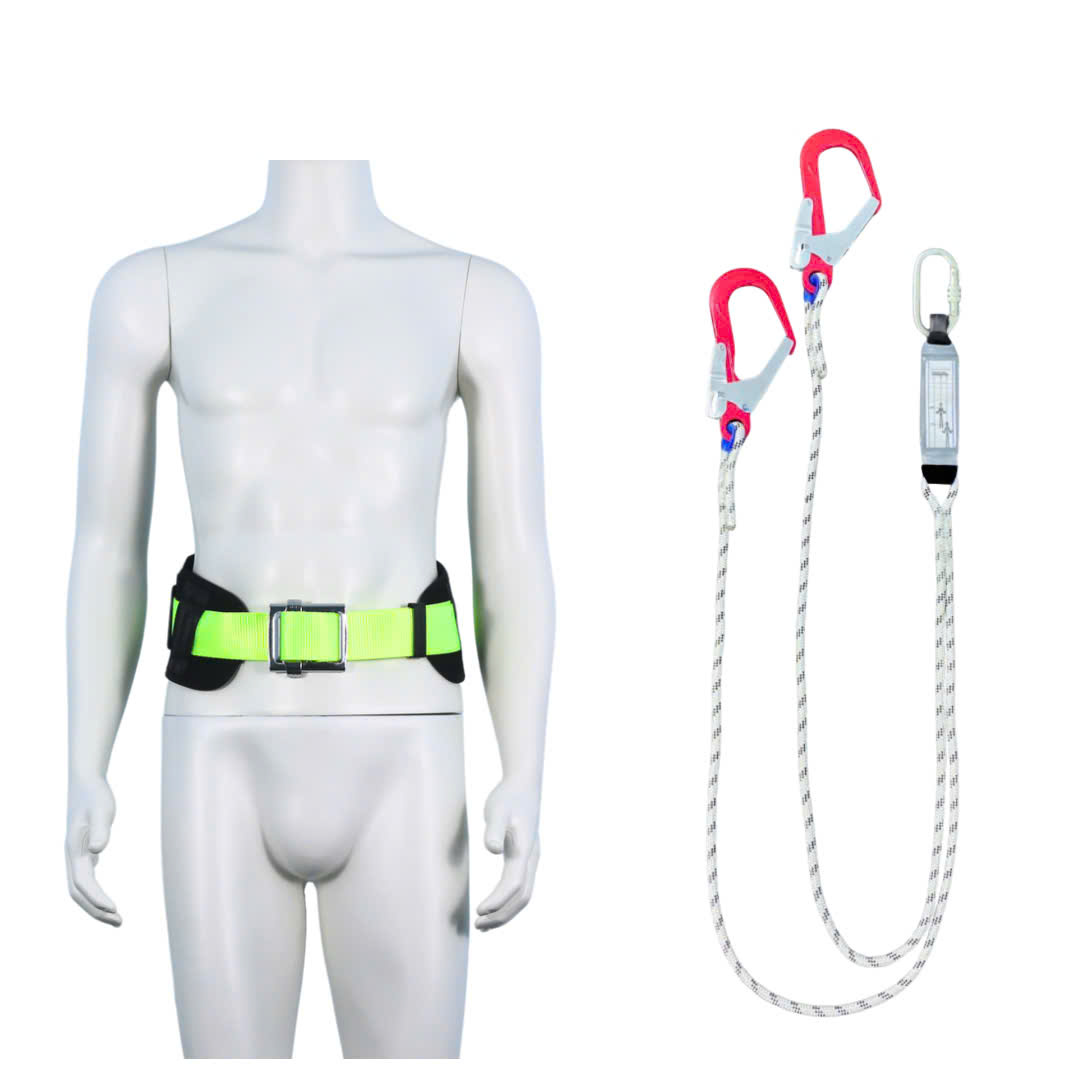 DV4 - Dây đai nịt bụng vàng chanh khóa vuông 2 móc nhôm dây thừng giảm xóc