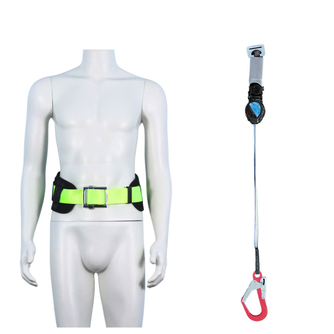 DV5 - Dây đai nịt bụng vàng chanh khóa vuông 1 hộp thu tự động móc nhôm 