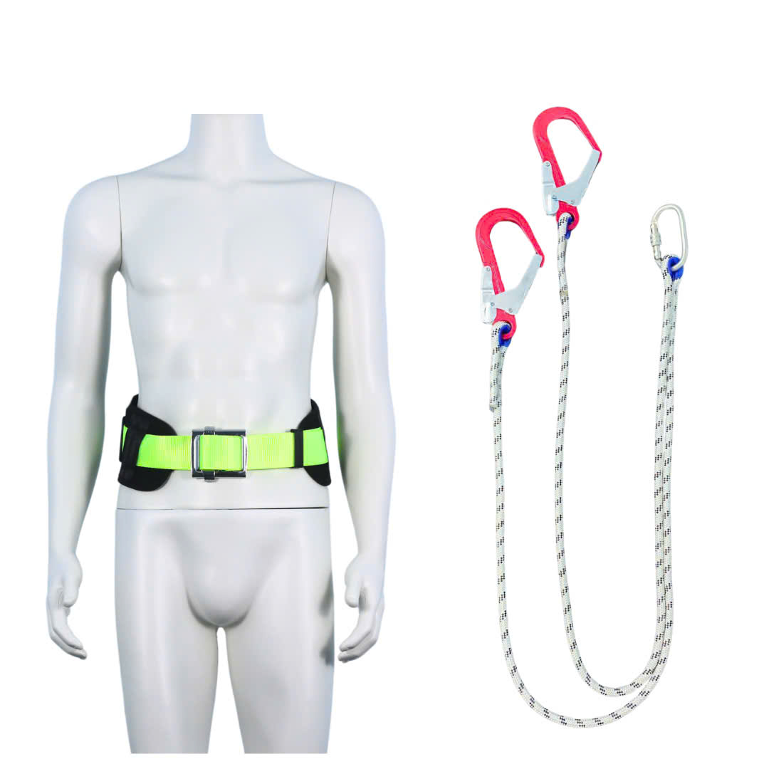 DV2 - Dây đai nịt bụng vàng chanh khóa vuông 2 móc nhôm dây thừng