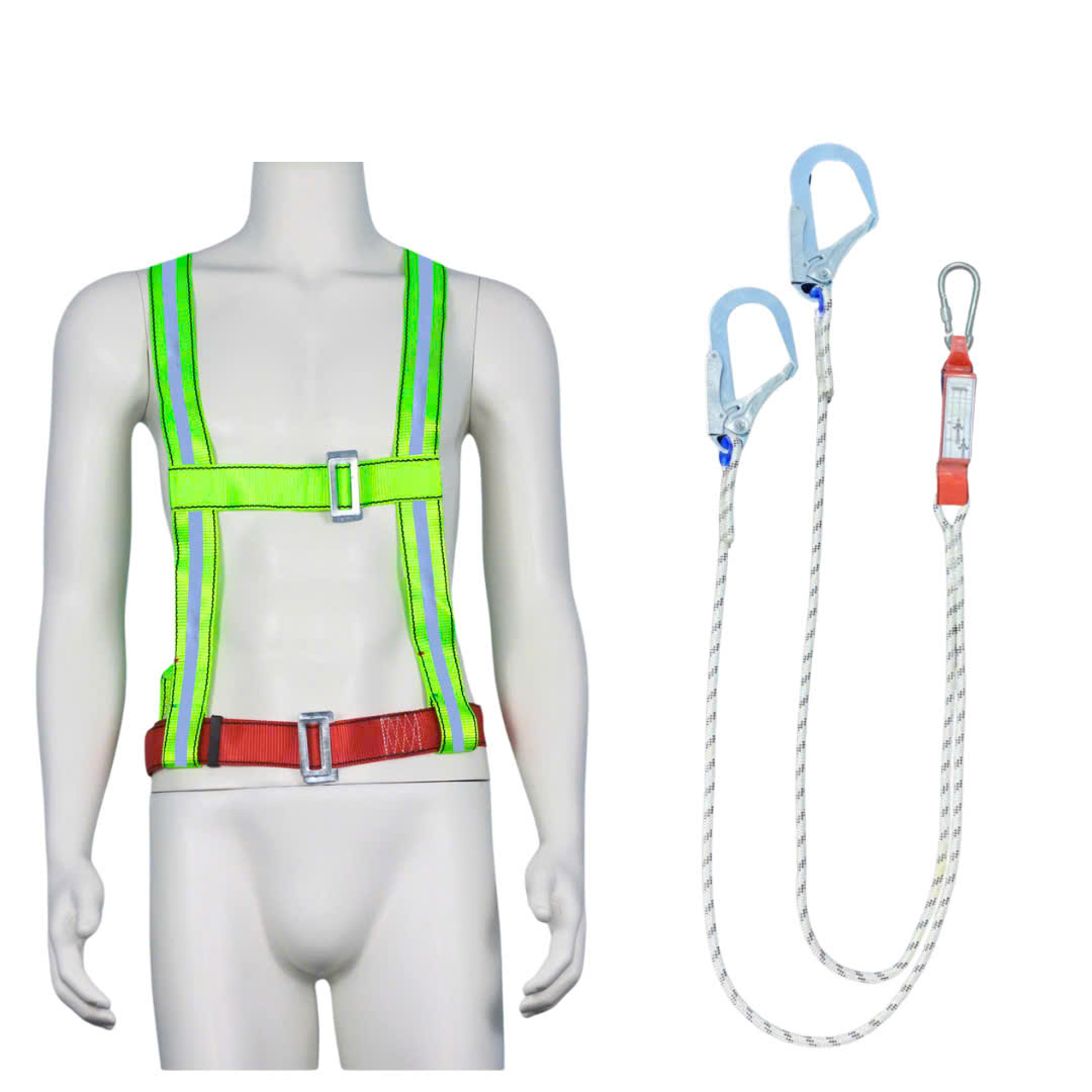 M8 - Dây đai bán thân 2 móc sắt dây thừng giảm xóc