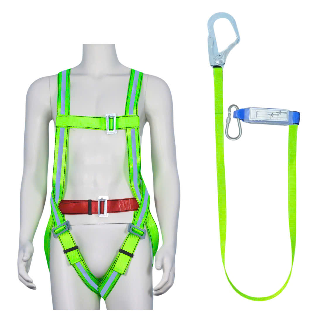 F3 - Dây đai toàn thân 1 móc sắt dây bẹ giảm xóc ( xanh )