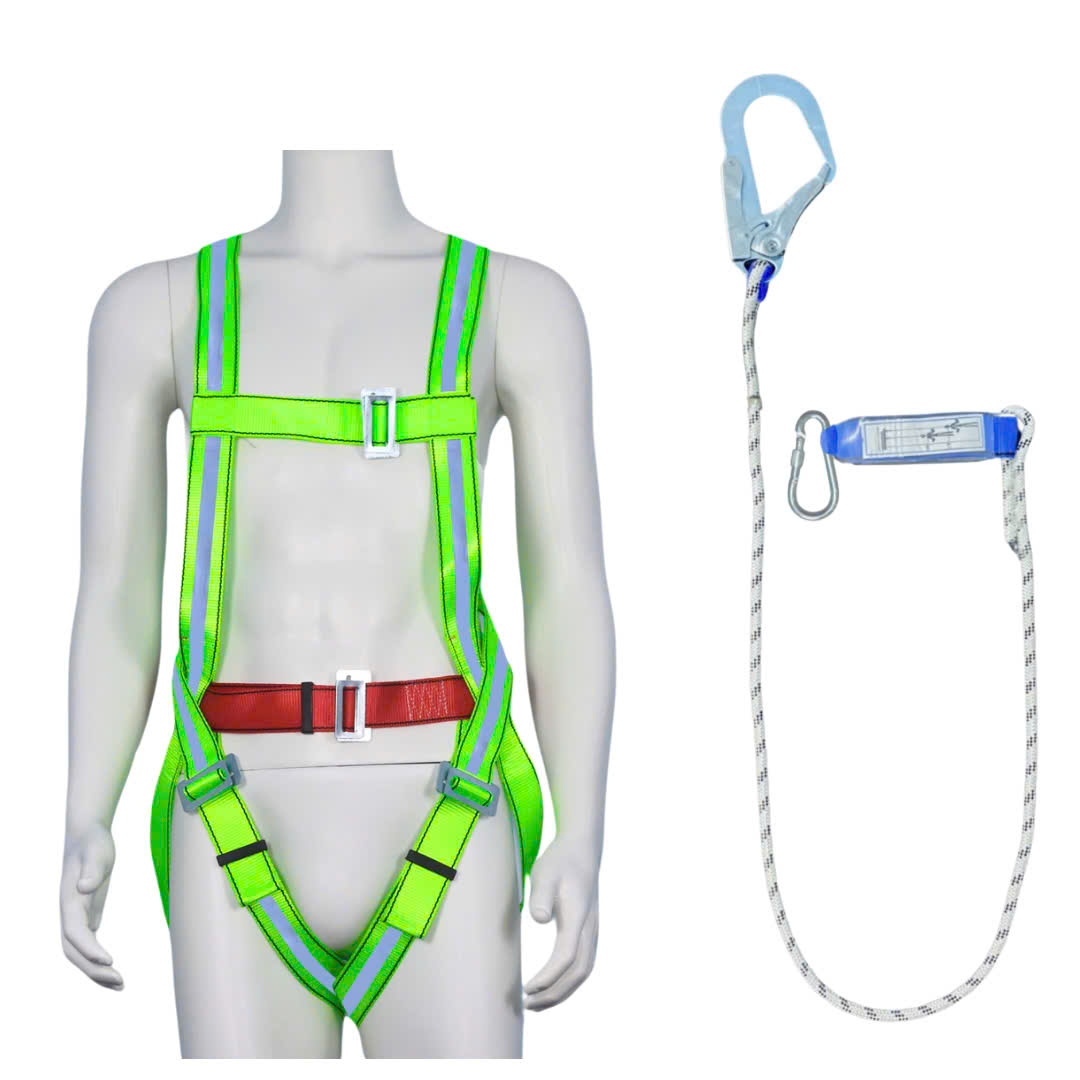 F7 - Dây đai toàn thân 1 móc sắt dây thừng giảm xóc ( xanh )